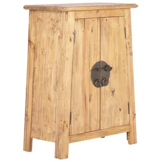 Woodkings Woodkings® Bad Unterschrank Rangun braun Badunterschrank massiv Badmöbel Badezimmer Badezimmerunterschrank Badschrank Landhaus Echtholz