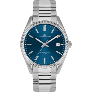 Jacques Lemans Derby Edelstahl/Blau