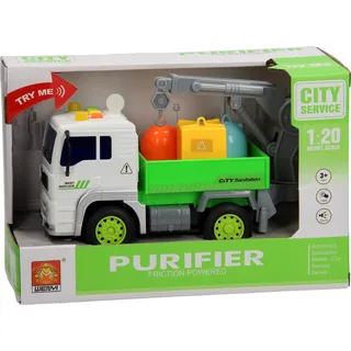 Spielzeug Glaswagen LKW mit Licht und Sound 1:20 Kunststoff