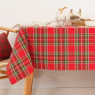 BL BELUM Tischdecke für Weihnachten, schmutzabweisend, Cabal 01, Größe 155 x 155 cm, extra weich – Weihnachts-Tischdecke, schmutzabweisender Stoff, 70% Baumwolle, 30% Polyester, 100% Made in Spain