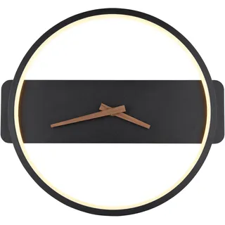 GLOBO Wanduhr 32,0 cm 32x35 schwarz/weiß