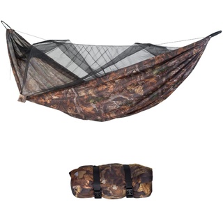 AMAZONAS Moskito-Traveller Forest Ultra Light Hängematte aus 100% extra stabilem und atmungsaktiven Nylon-Ripstop ca. 500g Packmaß 24,5 x 8,5cm 275 cm x 140 cm