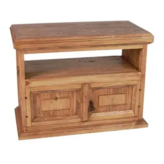 MiaMöbel Mexico TV-Kommode 80 cm Braun Holz