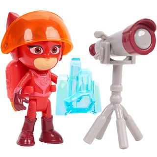 Simba 109402363 - PJ Masks Spielfigur Eulette, Pyjamaheld, Action Figur, beweglich, Zubehör mit Licht, 8cm groß, für Kinder ab 3 Jahren