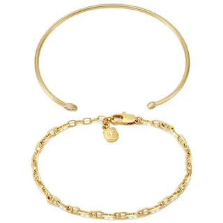 Fossil Damen Messing mit Multi Style Armband Set