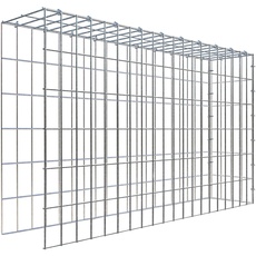 Bild Gabione, silbergrau, Maschenweite 5 cm x 10 cm