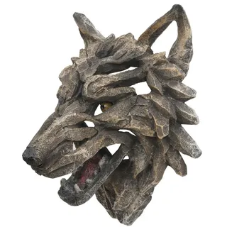 MCW Deko Schädel Grau , Stein , 28x32x20 cm , Bilder & Rahmen, Wanddeko