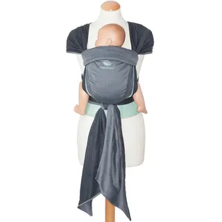 Wickelkinder Manduca Babytrage , Grau, Mintgrün , Textil , 14x26x11 cm , unisex , Rückentragefunktion, Hüfttragefunktion, Bauchtragefunktion, Schultergurte über Kreuz tragbar, gepolsterte und faltbare Kopf- und Nackenstütze , Baby on Tour, Babytragen & Tragetücher