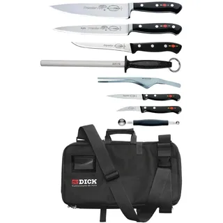 Friedr. Dick DICK 8-Teiliges Messerset Mit Tasche + Silber