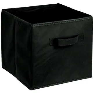 Aufbewahrungsbox ADOB "Faltbox", schwarz, B:31cm H:31cm T:31cm, Stoff, Aufbewahrungsboxen, Aufbewahrungsbox, Faltbox mit Griff