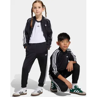 adidas Trainingsanzug ADIDAS ORIGINALS "SST TRACKSUIT", Kinder, Gr. 110, schwarz, Obermaterial: 100% Polyester, Sportanzüge Trainingsanzug