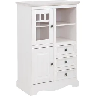 OTTO home Highboard Melissa 80 x 45 x 120 cm Weiß