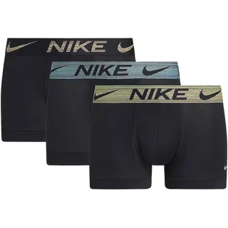Nike Baby - Jungen Trunk Boxershorts Herren (3-Pack) Ausgestellt, Schwarz - Blau - Grün, XS EU