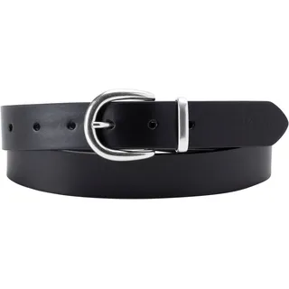 Levi's Ledergürtel LEVI'S "WOMEN'S PHOEBE BELT", Damen, Gr. 75, schwarz, Rindsleder, unifarben, Gürtel Ledergürtel
