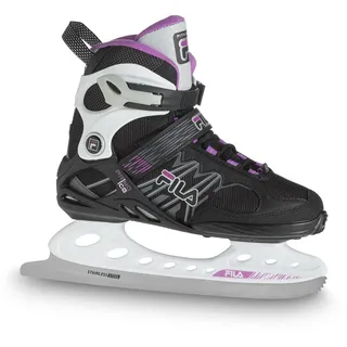 FILA SKATESFILA Damen FILA Primo Ice Lady Freizeitschlittschuh Damen Eishockey Eislaufen Edelstahlkufe Starker H, schwarz/weiß/magenta, 38.5 EU