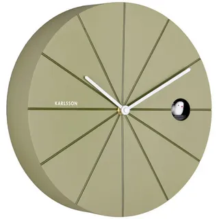 Karlsson Uhr , Smaragdgrün , Kunststoff , Schlagwerk , Dekoration, Uhren