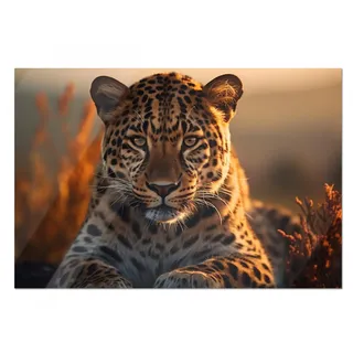 GRAZDesign Glasbild Gepard Wildnis Glasbilder Afrika Wandbilder aus Glas, Wanddeko Wohnzimmer, Küche, Flur, Büro - 60x40cm