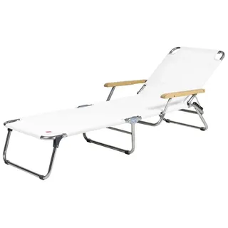 Liege Amigo mit Armlehnen Fiam weiß, Designer Francesco Favagrossa, 29x69x0 cm