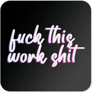 Lustige Getränke-Untersetzer | Neuheit Büro Tasse Untersetzer | Kinder Arbeit Biermatte | sarkastisches Wohnaccessoire | Silly Prank Joke Coffee - CC60