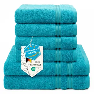 hammetex Handtuchset 6-tlg. türkis