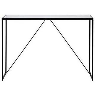 Livetastic Konsolentisch Schwarz, Weiß, Metall, Holzwerkstoff, Metalloptik, 30x76x111 cm,