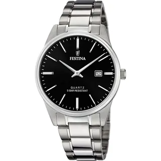 Festina Herren Analog Quarz Uhr mit Edelstahl Armband F20511/4