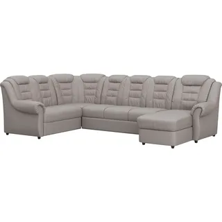 Home affaire Wohnlandschaft »Boston U-Form« mit hoher Rückenlehne, wahlweise mit Bettfunktion & Stauraum, beige