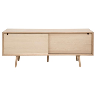 Actona GROUP Sideboard mit 5 Schubladen hinter der Schiebetüren«, Eiche/furnier, Schiebetür, B: 180 cm