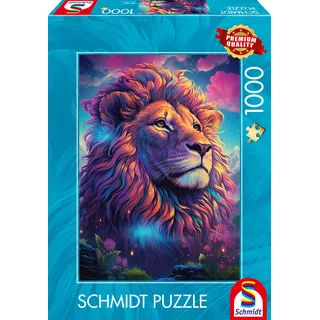 Schmidt Spiele 59783 Löwe im Farbenwind, 1000 Teile