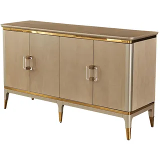 Luxus Kommode Sideboard Design Möbel Hotel Dubai Kommoden Sideboards 160cm xxl - Braun