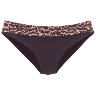 LASCANA Bikini-Hose Damen bordeaux bedruckt Gr.34