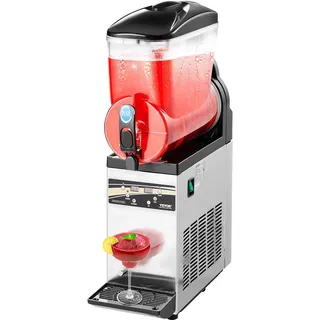 Vevor kommerzieller Frozen Drink Maker, 15 L Slush-Maschine 60 Tassen Margarita-Smoothie-Maschine aus Edelstahl, für Zuhause Partys Restaurants Cafés Bars