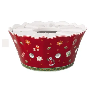 Villeroy & Boch Toy's Delight Stövchen Bunt, Weihnachten, Stövchen für Teekanne, Teewärmer, Kannenwärmer, Weihnachtsgeschirr, Weihnachtsmotiv, Premium Porzellan