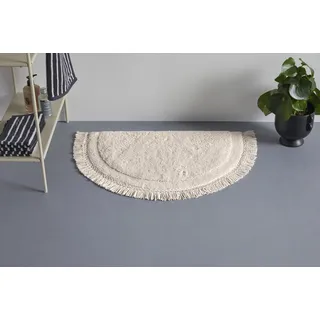 LeGer Home by Lena Gercke Badematte »Tamsin, Badvorleger, Badezimmer Teppich« Höhe 20 mm fußbodenheizungsgeeignet   strapazierfähig mit Fransen, Badteppich, Badematte, Baumwolle, beige