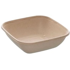 Braune Bagasse Verpackung - 1000 Ml