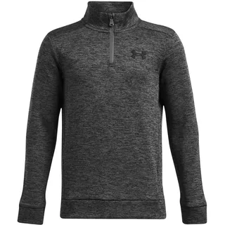 Under Armour Jungen Fleece 1/4 Zip, wärmendes Sweatshirt, Leichter Fleece Pullover mit Reißverschluss, atmungsaktiver Troyer für Jungs,Castlerock / / Black,YMD