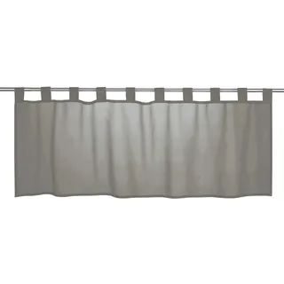 ELBERSDRUCKE Bistrogardine Schlaufen 48 x 140 cm Grau/Transparent 1 St