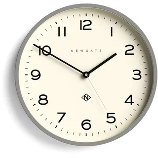 NEWGATE® Number Three Echo wanduhr | Moderne runde Uhr | 37cm | Posh grau | Leicht lesbare Zahlen | Ideal für küche, Wohnzimmer oder büro