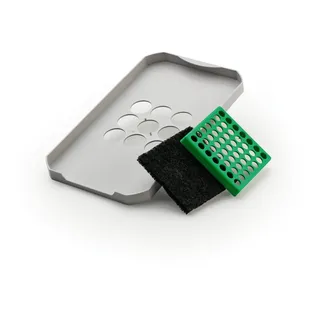 Naber, Zubehör: Biodeckel für 7,5 und 12 Liter, grün - Mülleimer - Hellgrau