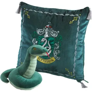 tnc noble partners Kissen mit Plüschfigur Slytherin 40 x 40 cm Grün