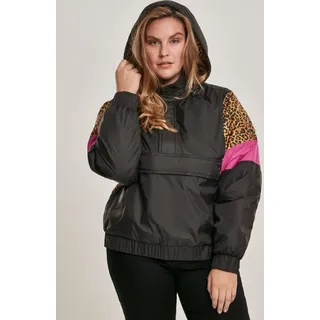 URBAN CLASSICS Ladies AOP Mixed Pull Over Jacket (TB3063-01945-0037) black/leo