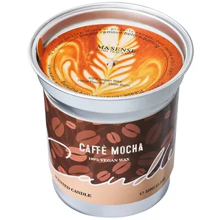 M&SENSE Duftkerzen Coffee, 350g Mokka Kaffee Kerze, Herbst Kerze Brenndauer bis 73 Std. Vegan Natürliche Sojakerze, Duftkerze mit Kaffee Kaffeeliebhaber, Männer, Frauen