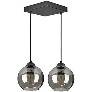 FKL DESIGN Home Deco Deckenlampe Pendellampe Hängelampe Wandlampe Tischlampe Leuchte Pendelleuchte Kugel Schwarz Grau Weiß Lampe aus Serie N100 verschiedene Varianten (N100-AZ2)