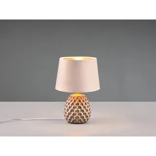 Kleine LED Nachttischlampe, Fensterlampe Fensterbank & Kommode mit Stoffschirm