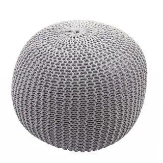 MCW Pouf Baumwolle/Polyester 50 x 40 x 50 cm Grau