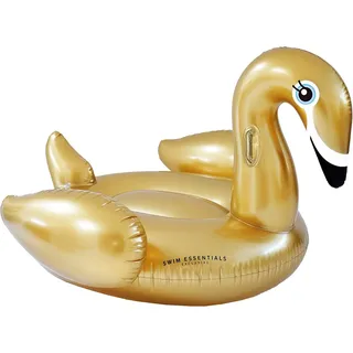 Swim Essentials Luxury Ride-on Gold Swan Aufblastier Schwimmtier Wassertier