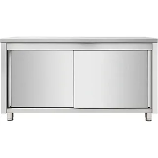 Arbeitsschrank aus Edelstahl, 140 x 60