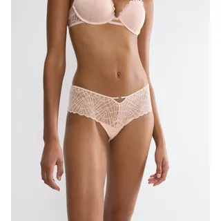 Hipster TRIUMPH "That Night In Vegas", Damen, Gr. 36, porcelain, Mesh, Spitze, Obermaterial: 80% Polyamid, 20% Elasthan, körpernah, Unterhosen Hipster, grafische Spitze, Mesh, elegant, verführerische Silhouette