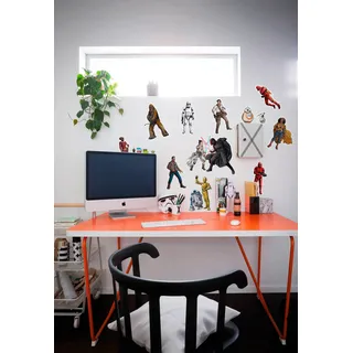 KOMAR Dekosticker Star Wars Heroes Villains 50 x 70 cm bunt