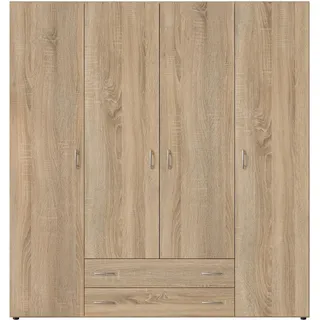 Pol-Power Drehtürenschrank Base 160 x 176 x 52 cm Braun